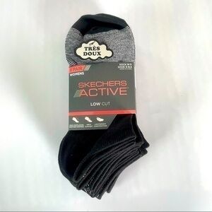 Skechers women’s low cut socks gray 6 pack 5-9.5